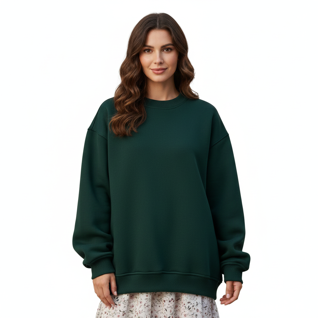 Rosie Pull Oversize Femme – Pohodlná mikina s kulatým výstřihem, dlouhými rukávy a volným střihem