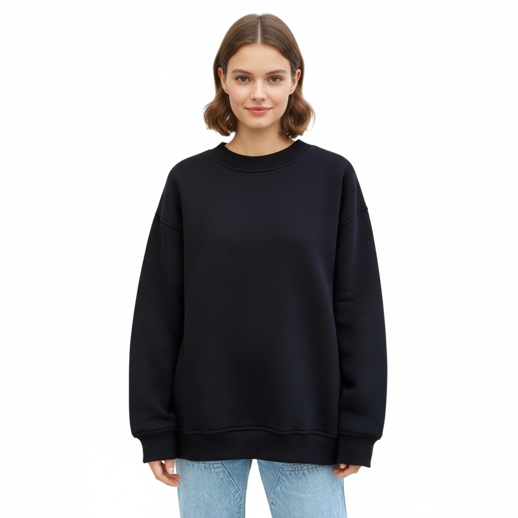 Rosie Pull Oversize Femme – Pohodlná mikina s kulatým výstřihem, dlouhými rukávy a volným střihem