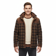 Arthuro Herren-Wintermantel – Elegante Kariertes Jackett mit Reverskragen & Klassischer Knopfleiste