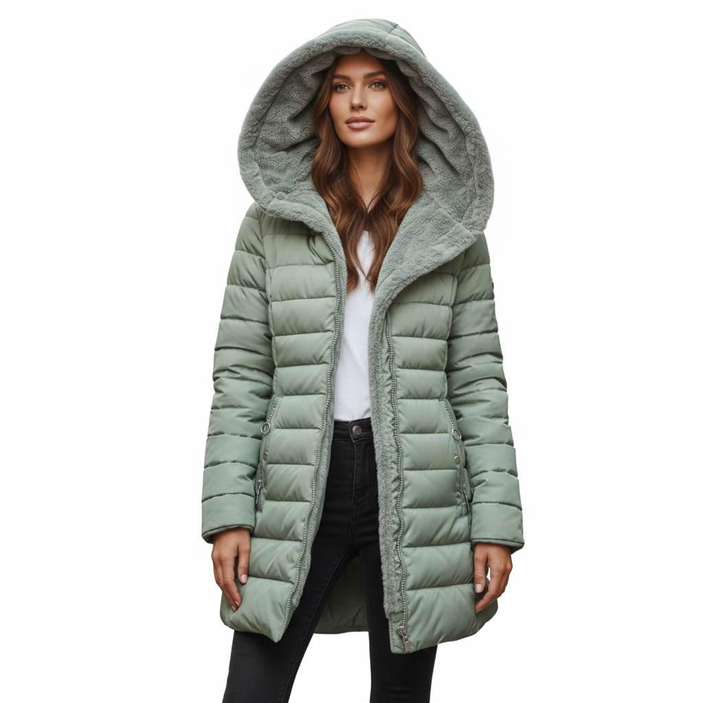 Remedios Quilted Coat for Women – Lined Hood, Comfortable Fit & Urban Warmth