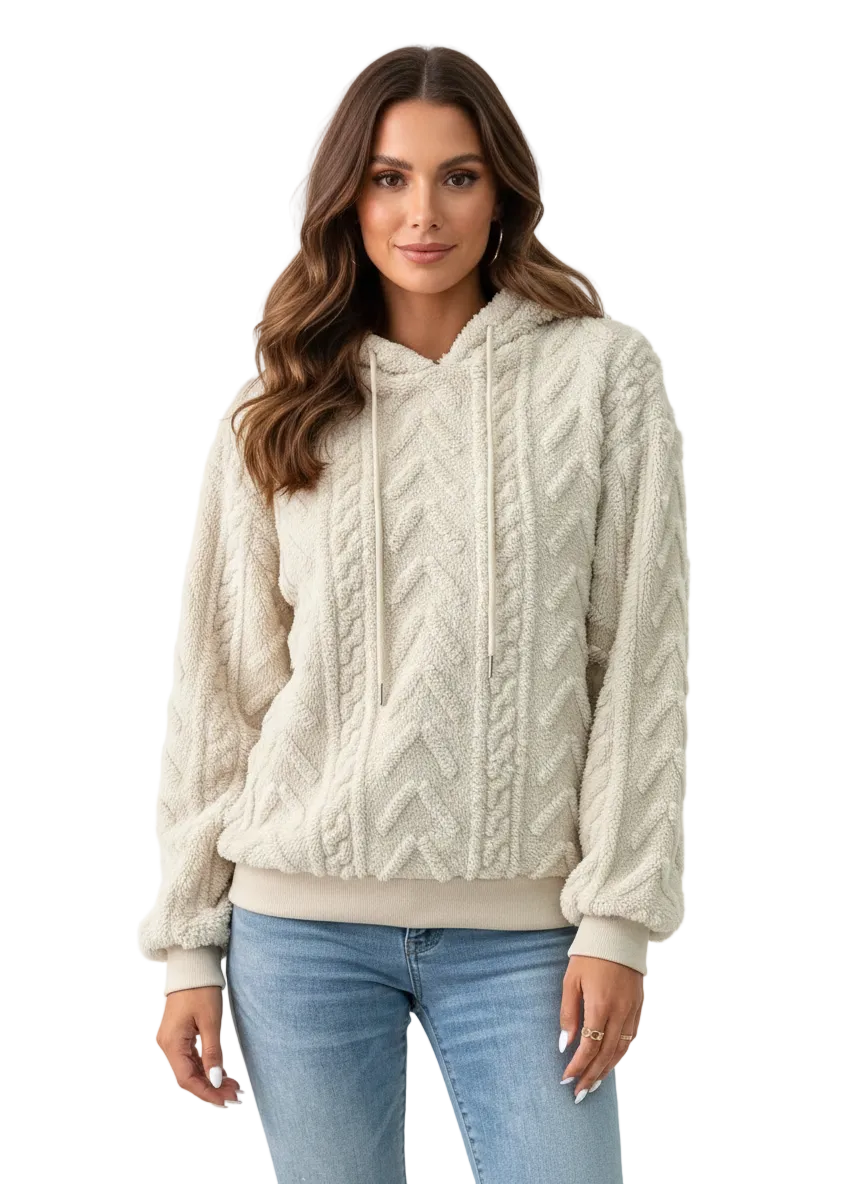 Remeline Hoodie Polaire Femme – Coupe Oversize, Douceur Chaude & Style Décontracté