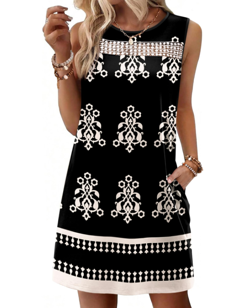 Renee Robe Mini Femme – Letní krajkové šaty na ramínka, volný střih s kapsami, elegantní styl