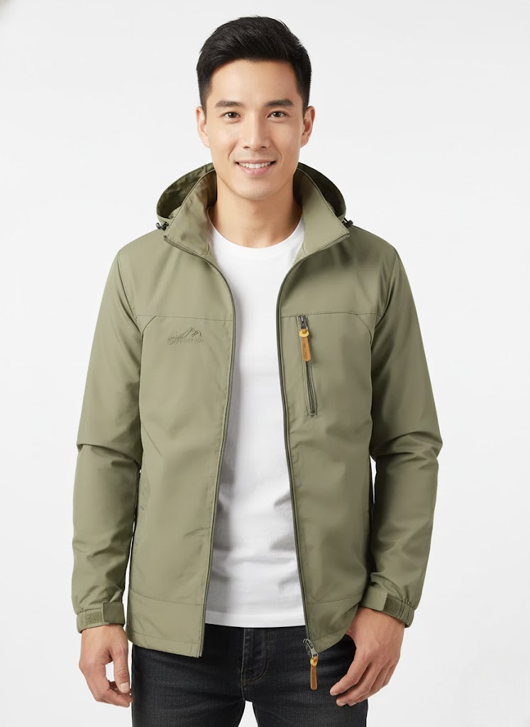 Robert Veste Outdoor Pánska Nepremokavá a Vetruodolná – Priedušná a Ľahká na Celý Rok