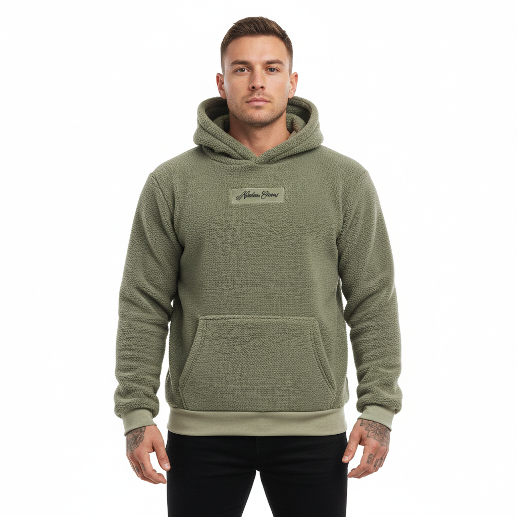 Ryan Hoodie Teddy Men – Comfortable Relaxed Fit Hoodie with Practical Pockets