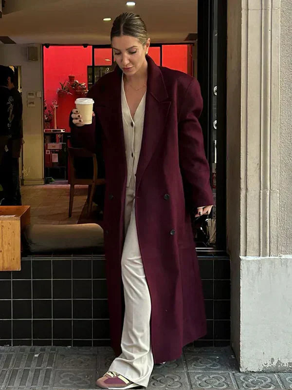 Vivian Manteau z vlny pro ženy – elegantní a teplý kabát s nadčasovým zimním stylem
