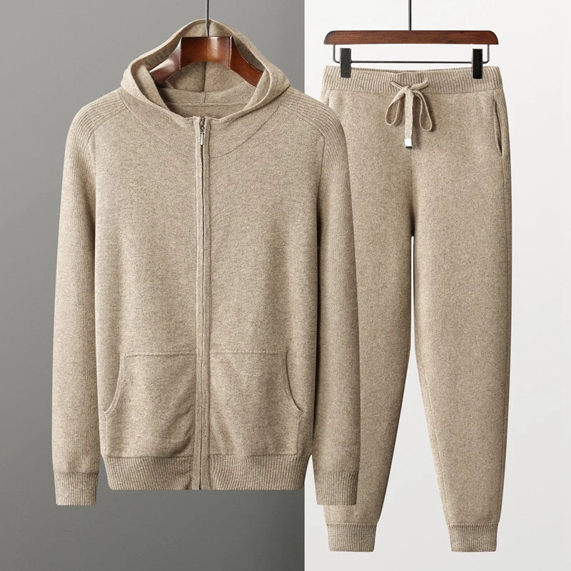 Norwin Men's Knit Loungewear Set – Hoodie & Jogger Timeless Relaxed Fit