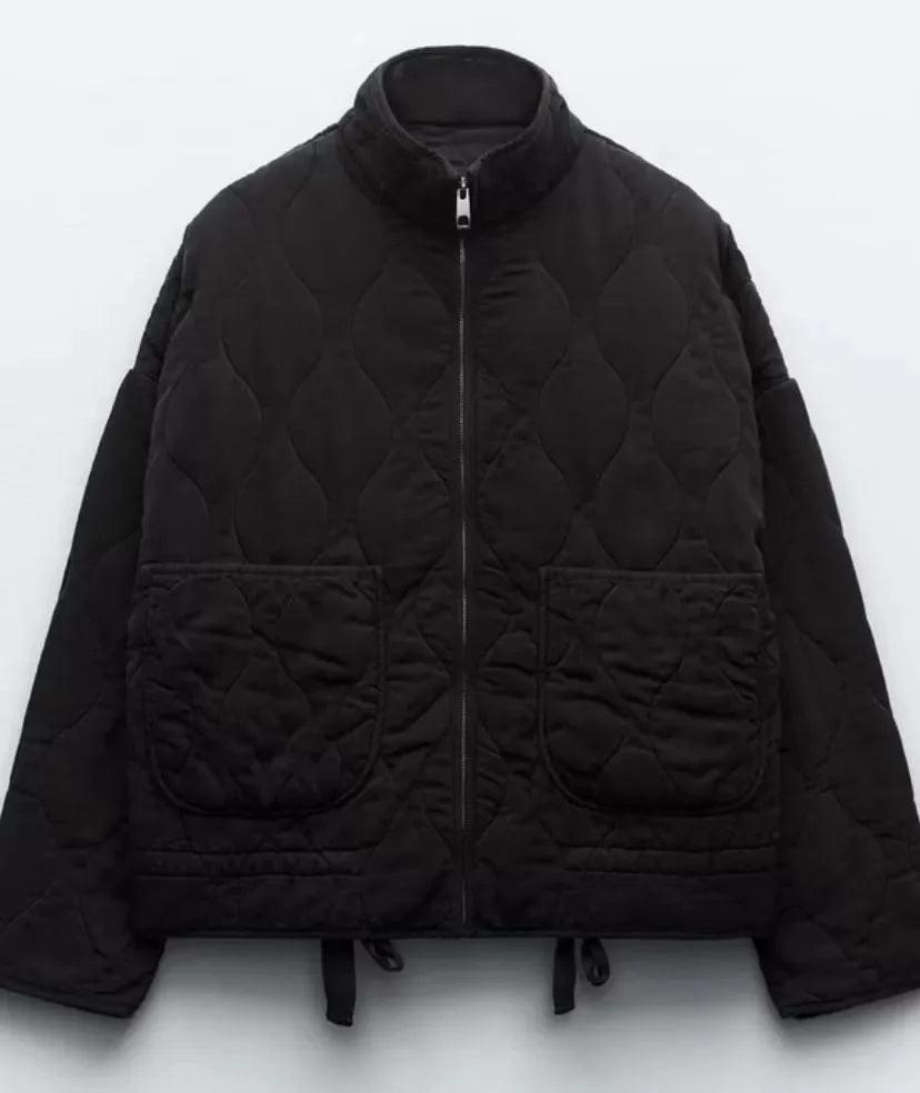 Hershey Veste Matelassée Femme – Chaude et Légère avec Zip Avant & Taille Ajustable