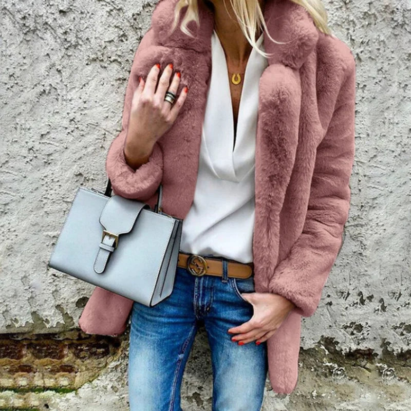 Zivia Casaco de Inverno Mulher – Casaco Meio Comprido com Fecho de Zíper e Bolsos Práticos