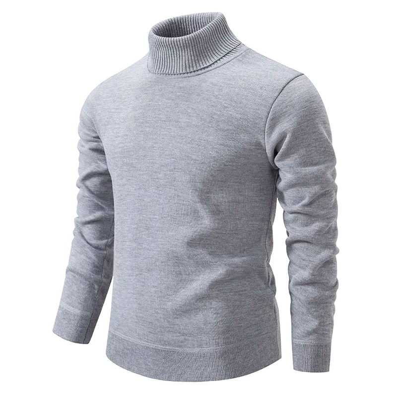 Olsen Men's Slim Fit Turtleneck Sweater – Elegant and Stretchy Sweater with Timeless Design