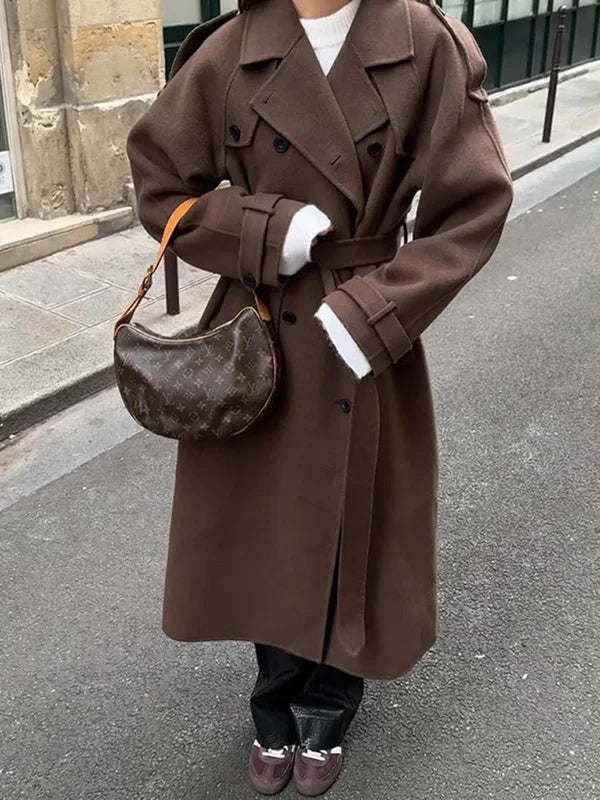 Casaco de Lã Vivian Mulher – Casaco Elegante e Quente com Estilo Intemporal de Inverno