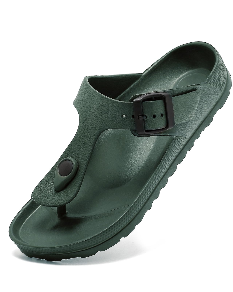 Morgan Sandalen Dames – Verstelbare Teenslippers met Kurklook Zool en Antislipzool
