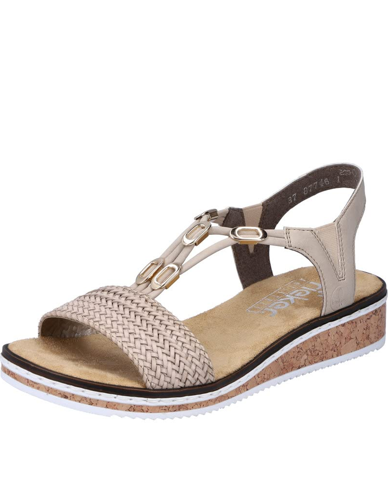Teagan Dames Sleehakken – Sandalen met Bandjes van Kunstleer en Dempende Zool
