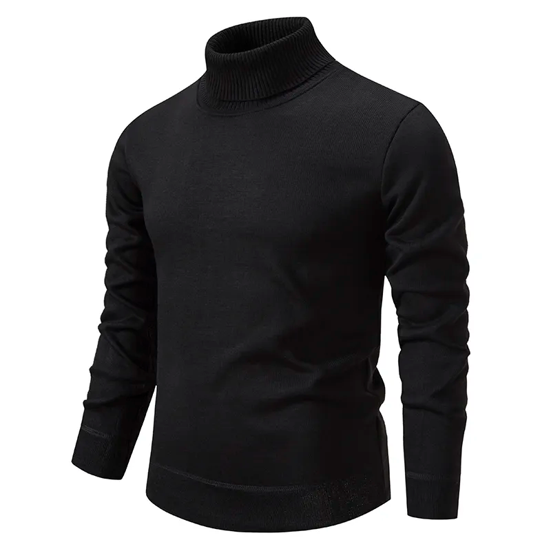 Olsen Men's Slim Fit Turtleneck Sweater – Elegant and Stretchy Sweater with Timeless Design