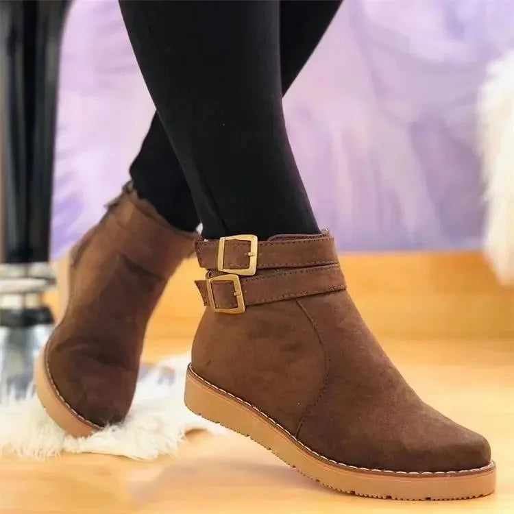 Leilani dámske platformové čižmy – každodenné pohodlie s polstrovanou podrážkou a elegantným bočným zipsom