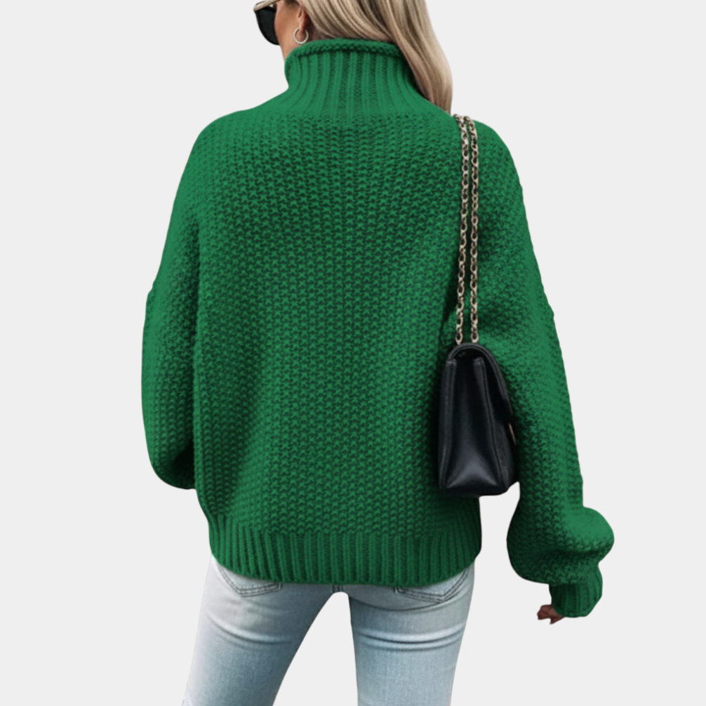 Lina Rolák Oversize Dámský Svetr – Teplý Svetr s Volným Střihem v Moderním Stylu