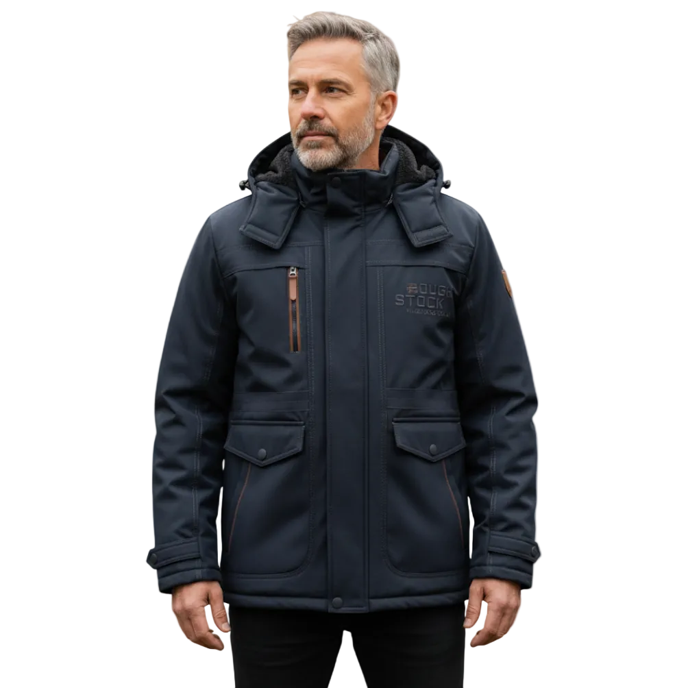 Butch Herren-Winterjacke – Gepolsterter Mantel mit Kapuze und warmem Futter