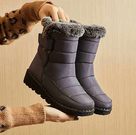 Avianna Winter Boots Women – Quilted Design Lined with Fur with Durable Water-Repellent Sole