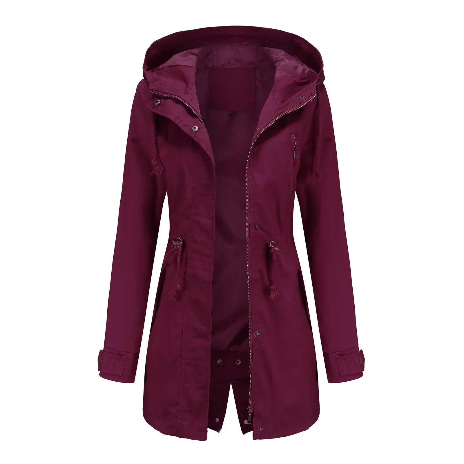 Stella Long Parka Women – Integrated Hood, Warm Insulation & Zipper Closure