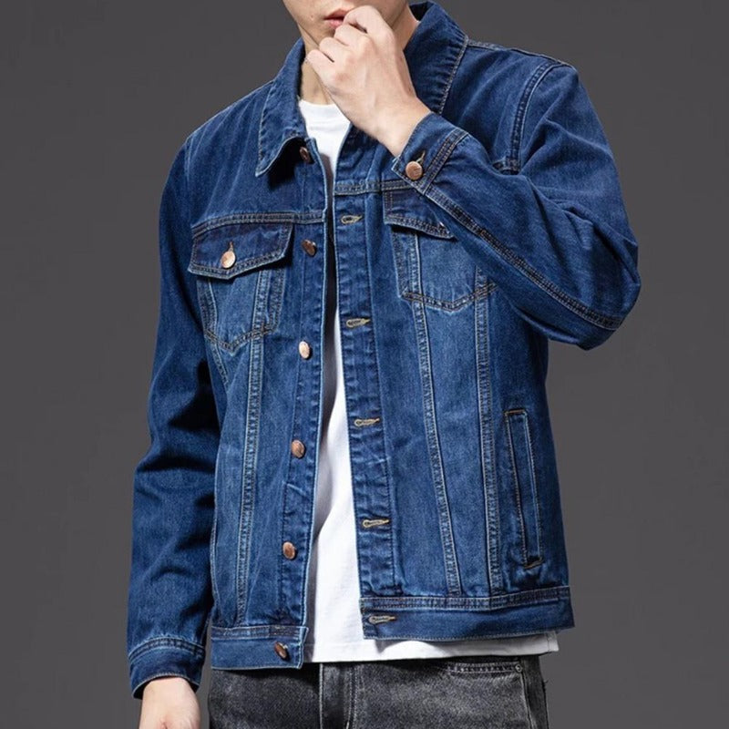 Miguel Jacke Herren aus Denim – Klassisch Blau, Langlebig & Zeitloser Stil