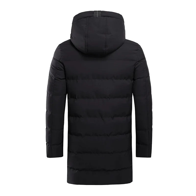 Emily Manteau de Invierno Largo para Mujer Acolchado con Capucha – Aislamiento Térmico y Estilo Moderno