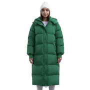 Casaco Longo de Inverno Mulher Shaloh Impermeável – Quente, Confortável & Uso Diário