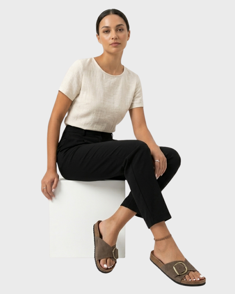 Rosie Sandały Damskie – Gruba Amortyzująca Podeszwa, Komfort i Stabilne Podparcie