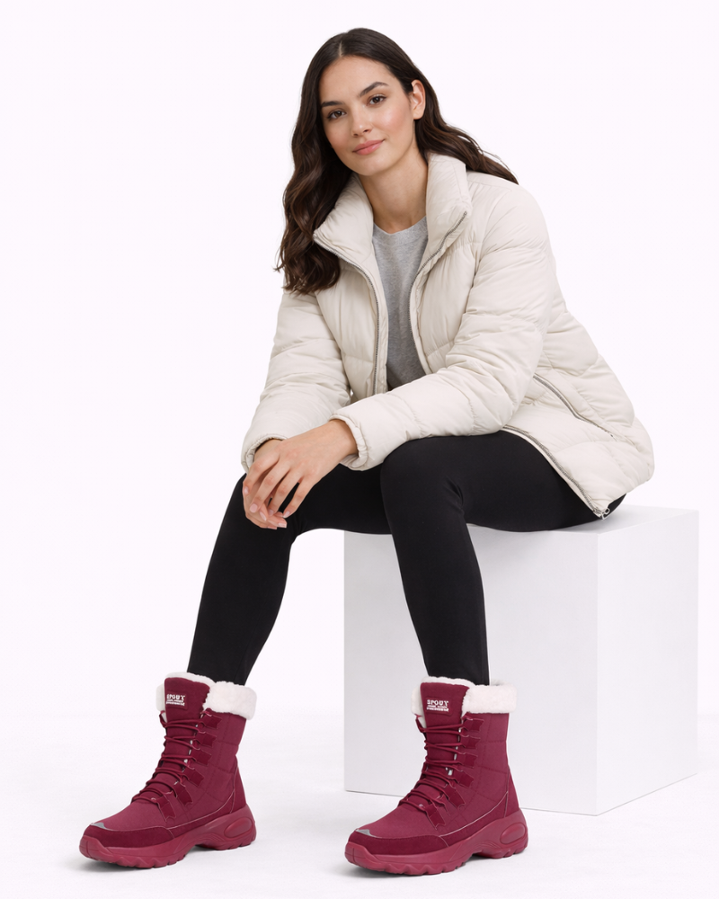 Pixie Women's Winter Boots – Waterproof Warm Lace-Up Boots for Outdoor Comfort