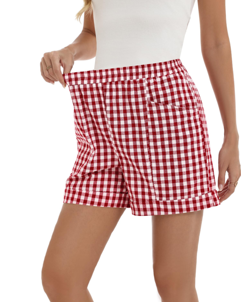 Jasmine Damen-Shorts aus Baumwolle – High-Waist-Shorts mit Taschen