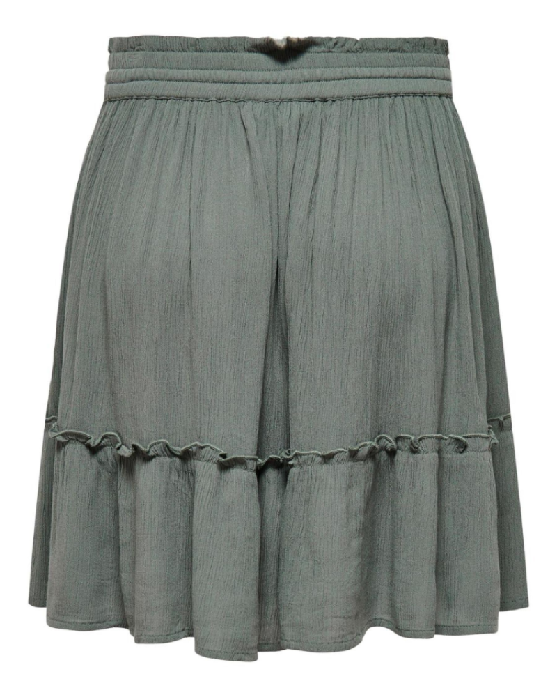 Ruby Mini Skirt for Women – Flared Printed Skirt with Elastic Waist & Adjustable Drawstring