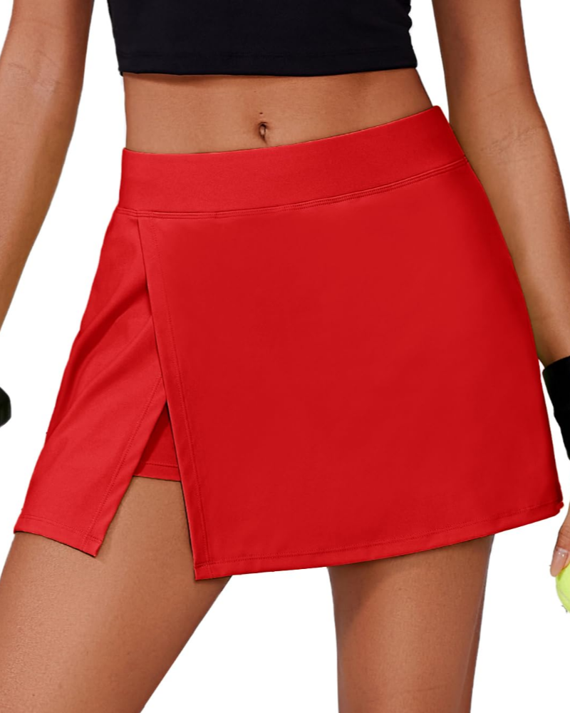 Maya Jupe-Short Dámská – Tenisová sukně s vysokým pasem, integrovanými šortkami a kapsami