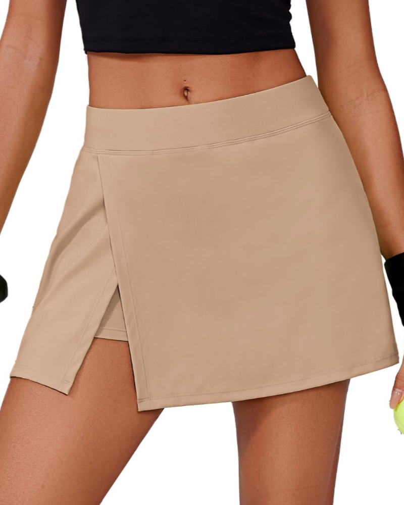 Maya Jupe-Short Dámská – Tenisová sukně s vysokým pasem, integrovanými šortkami a kapsami