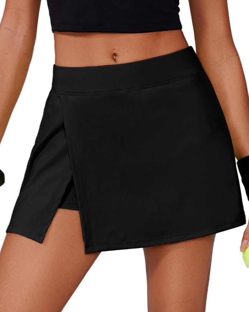 Maya Jupe-Short Dámská – Tenisová sukně s vysokým pasem, integrovanými šortkami a kapsami