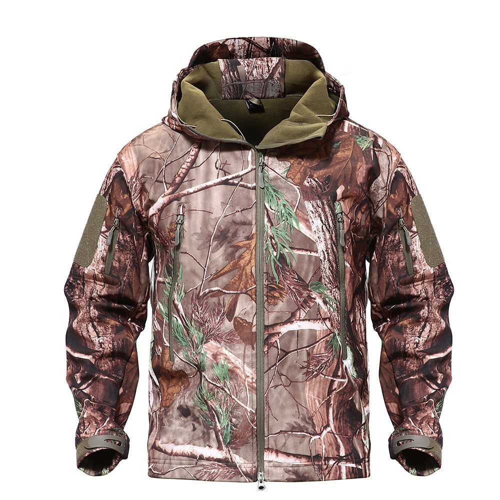 Panther Herren Softshell-Taktikjacke – Wasserdicht, Verstellbare Kapuze & Für den Außenbereich geeignet