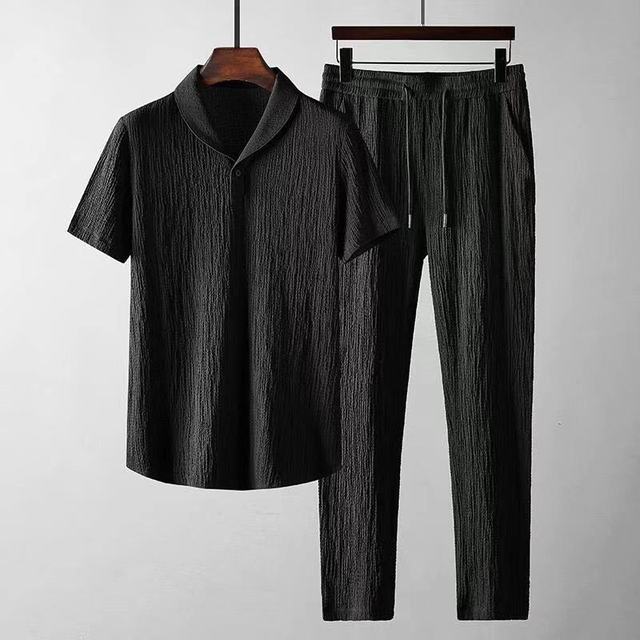 Conjunto de Verão Ryan Homem – Linho Premium Respirável & Estilo Leve para Dias Quentes