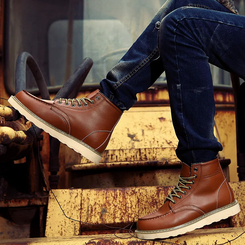 Tyler Bottes Męskie Zimowe Vintage – Ciepłe, Wygodne i Podeszwa Wyściełana