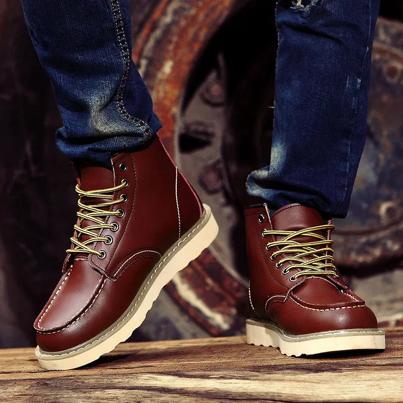 Tyler Bottes Męskie Zimowe Vintage – Ciepłe, Wygodne i Podeszwa Wyściełana