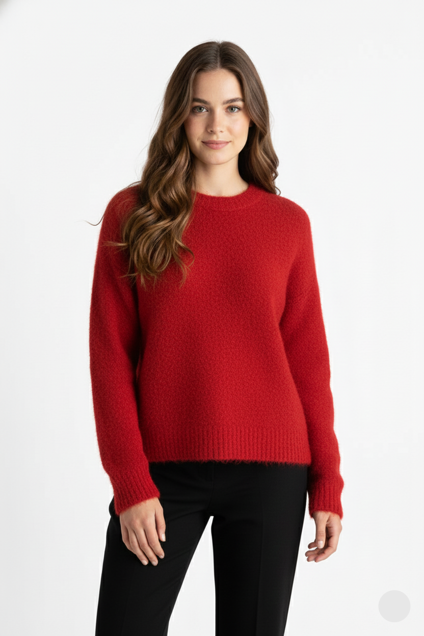 Emgie Oversize Dame Trøje – Ultra-Blød Strik, Afslappet Pasform & Elegant Stil