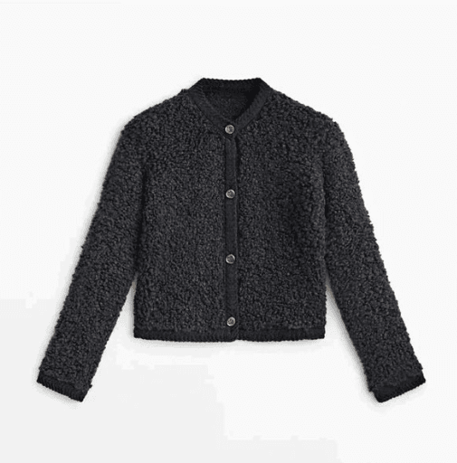 Milda Teddyjacke Damen – Weite Oversize-Weste aus Kunstfell mit klassischen Knöpfen