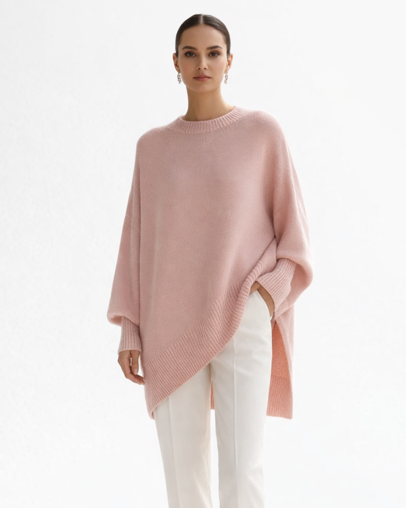 Giselle Dámské Oversize Pončo – Elegantní Pončo z Jemného Úpletu v Moderním Šik Stylu