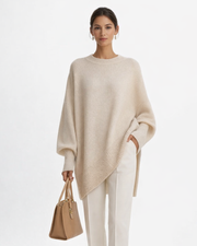 Giselle Dámské Oversize Pončo – Elegantní Pončo z Jemného Úpletu v Moderním Šik Stylu