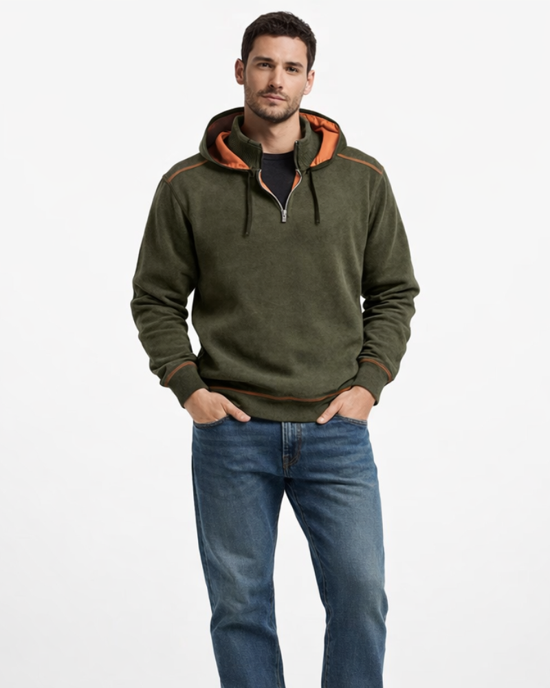 Adrien Hanorac cu Glugă Bărbați Termic – Hanorac Cald și Respirabil Stil Outdoor