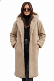 Nelia Teddy Frakke til Kvinder – Blød & Varm Oversize Vest til Elegante Vinterlooks