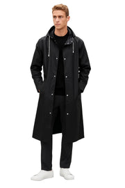 Gaelan Gabardina Hombre Impermeable – Abrigo Largo Ligero con Capucha para Media Temporada