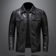 Robert Men's Premium Leather Jacket – Timeless, Durable & Elegant Style