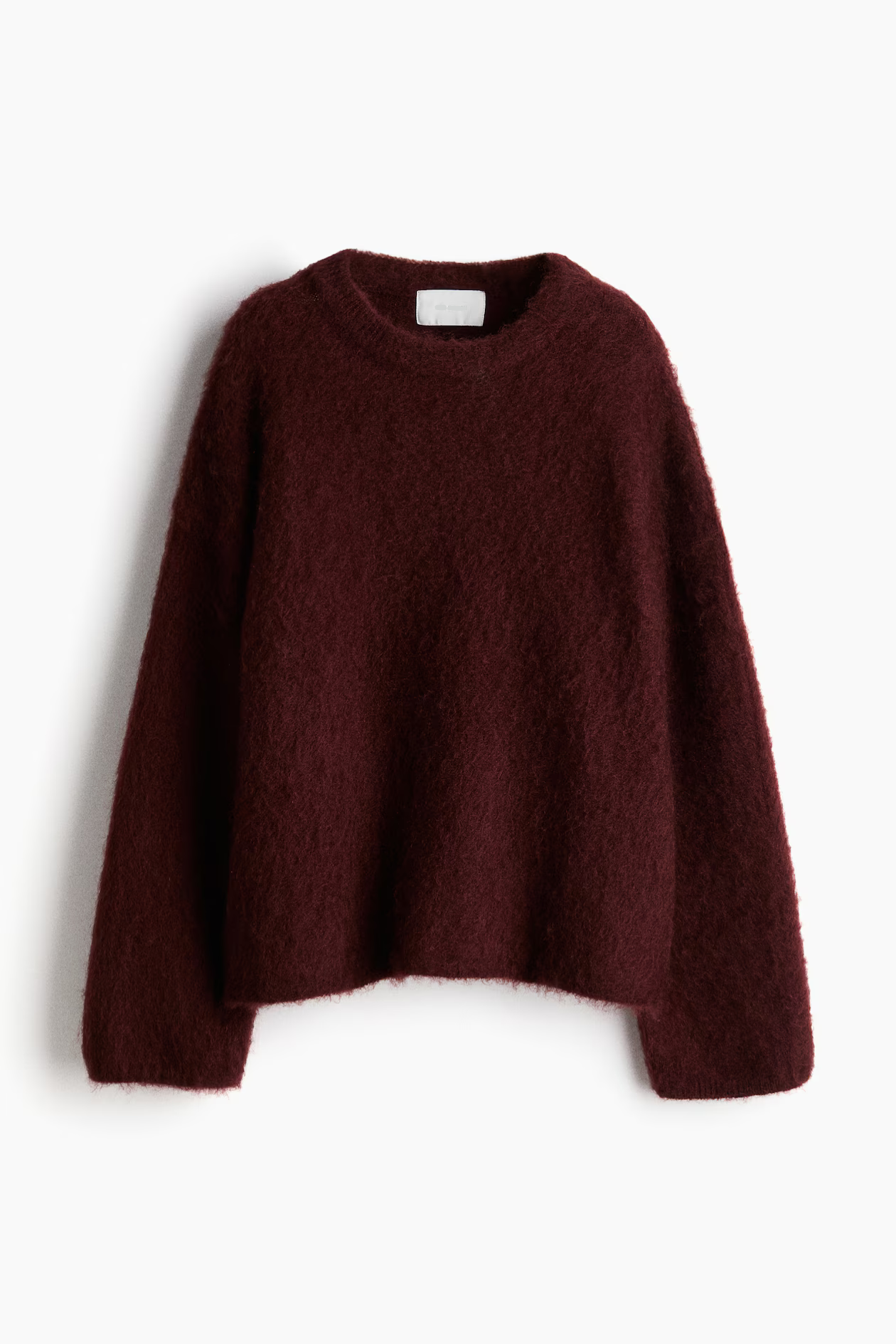 Donna Pull Oversize Femme – Sweat Crewneck Doux en Mohair Mix avec Coupe Confortable