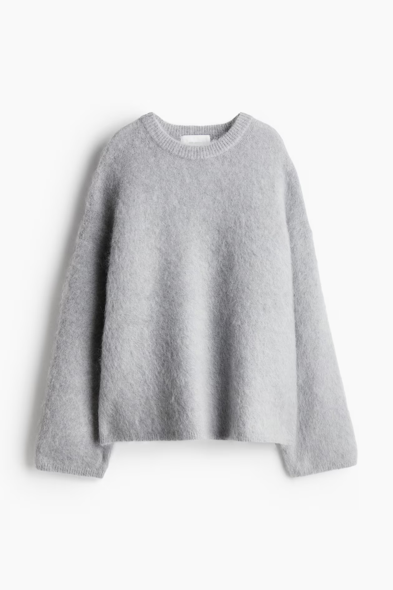 Donna Pull Oversize Femme – Sweat Crewneck Doux en Mohair Mix avec Coupe Confortable