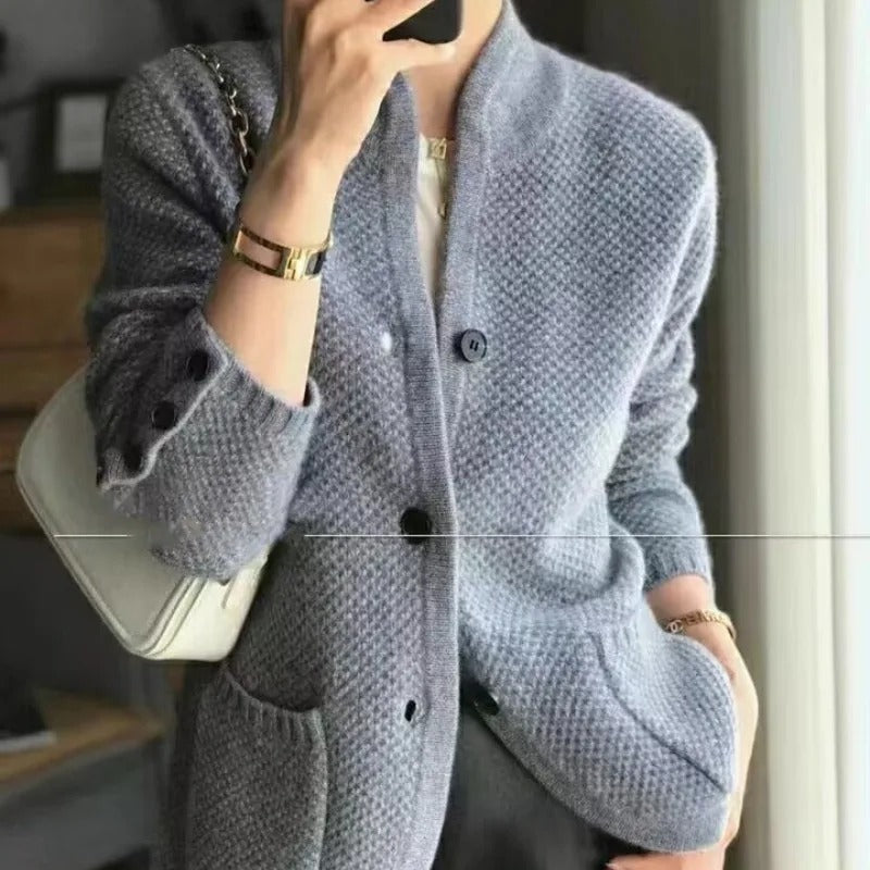 Sloane Dámský svetr z pleteniny – Strukturovaný střih, elegantní a pohodlný styl na přechodné období