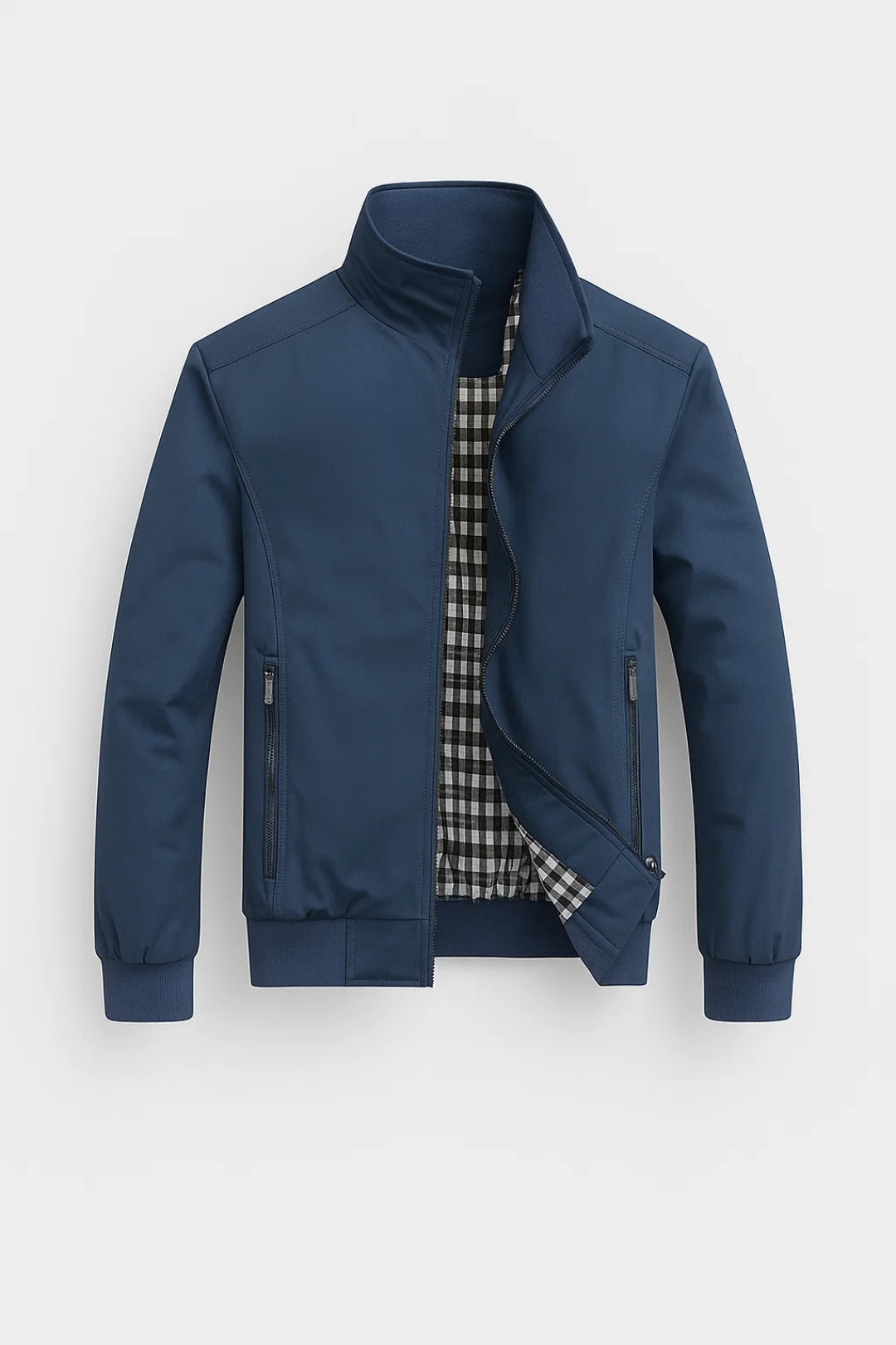 Bradford Veste Zippée Homme– Coupe Légère Mi-Saison avec Col Montant & Style Épuré