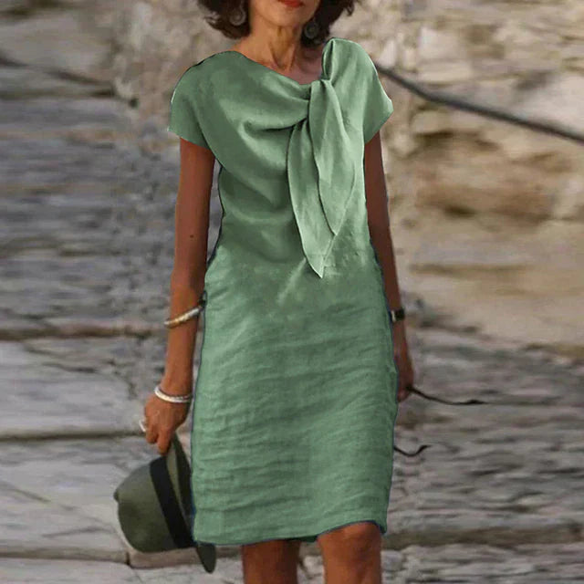 Ava dámský župan – dekorativní uzel, ležérní elegantní styl a přirozená lehkost