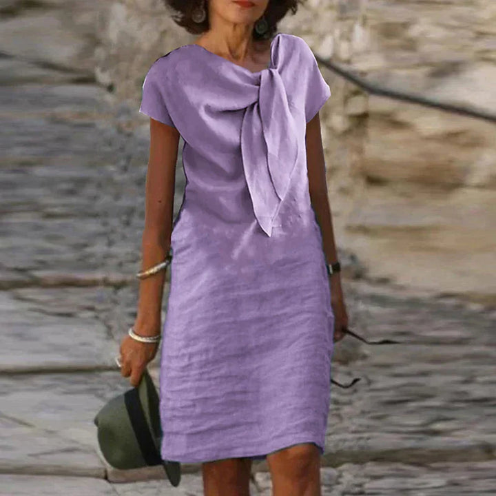 Ava dámský župan – dekorativní uzel, ležérní elegantní styl a přirozená lehkost